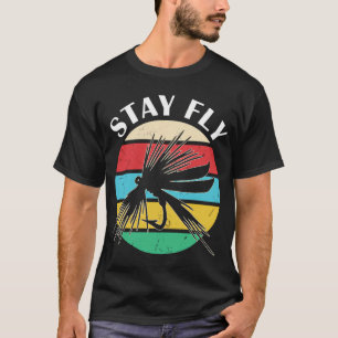 T-shirt Aventure de pêche Design Rétro Coucher de Soleil