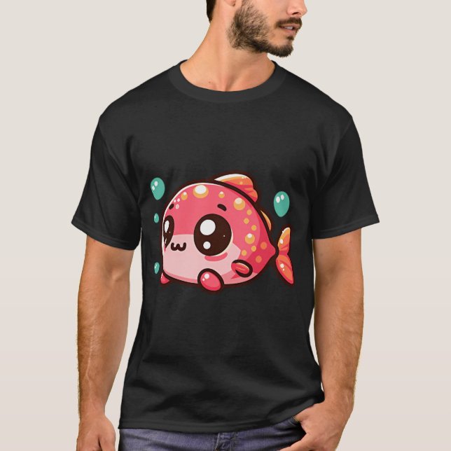 T-shirt Aventure de poissons océaniques (Devant)