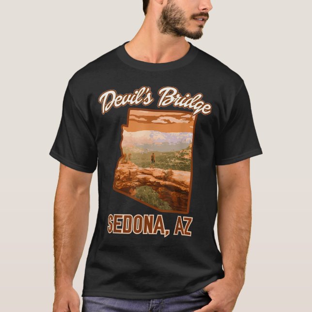 T-shirt Aventure de randonnée à Sedona Arizona Devil's (Devant)