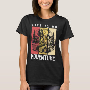 T-shirt Aventure de randonnée vintage explorateur de la na
