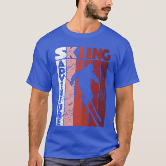 T-shirt Aventure de ski Ski Sports d'hiver Outr drôle frie