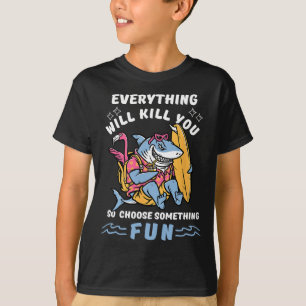 T-shirt Aventure de surf drôle pour les amoureux des requi