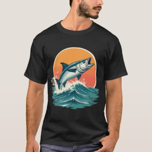 T-shirt Aventure de tarpon tropical de Floride au coucher 