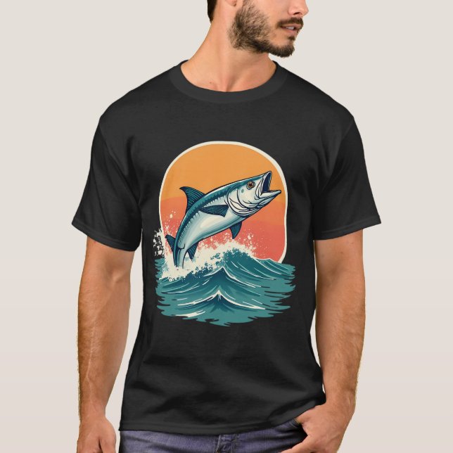 T-shirt Aventure de tarpon tropical de Floride au coucher  (Devant)