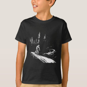T-shirt Aventure de VTT en montagne Cycliste en forêt Tr