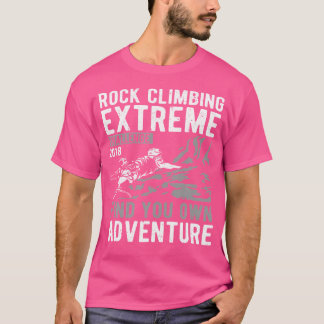 T-shirt Aventure d'escalade Montagne Escalade Bloc d'escal