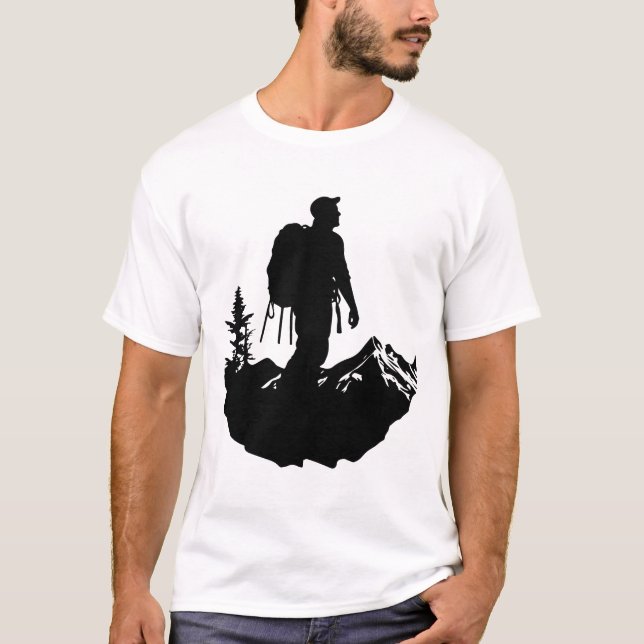 T-shirt Aventure d'exploration Randonnée Trekking Voyage E (Devant)