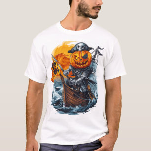 T-shirt Aventure du pirate citrouille