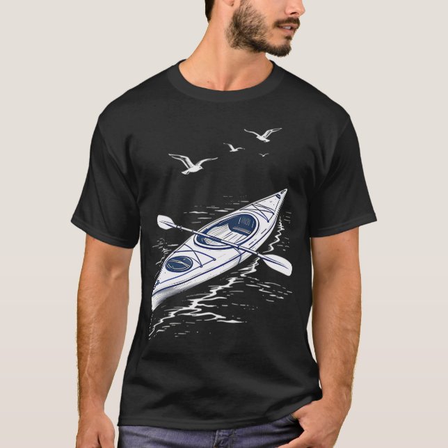 T-shirt Aventure en kayak (Devant)