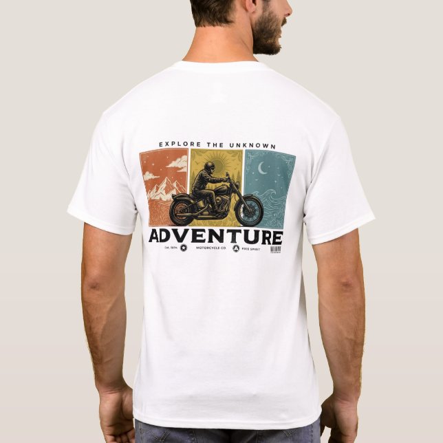 T-shirt Aventure, Explorer l'inconnu (Dos)