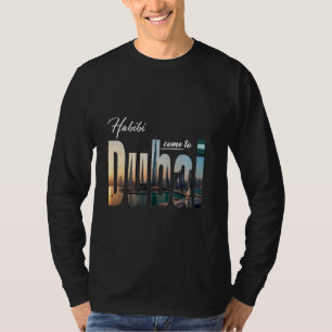 T-shirt Aventure Famille Voyage Graphic Dubai Habibi Venez