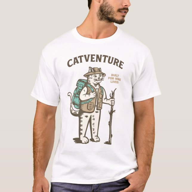 T-shirt Aventure féline (Devant)