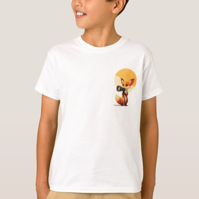T-shirt Aventure Fox Explorer Spyglass Enfants (Devant)