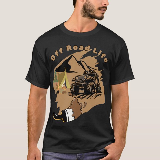 T-shirt Aventure hors route Rubicon personnalisable (Devant)