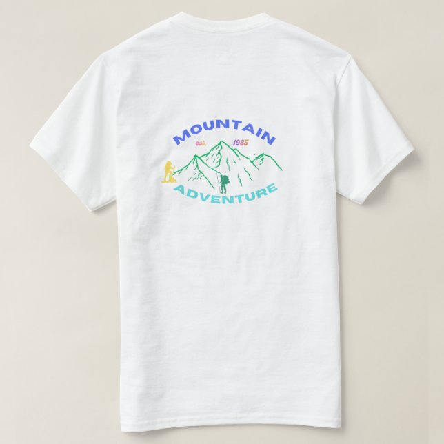 T-Shirt Aventure Montagne (Design dos)