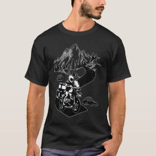 T-shirt Aventure Motorcycle moker Rider OffRoad Motorbike