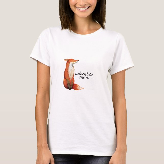 T-shirt aventure plus renard (Devant)