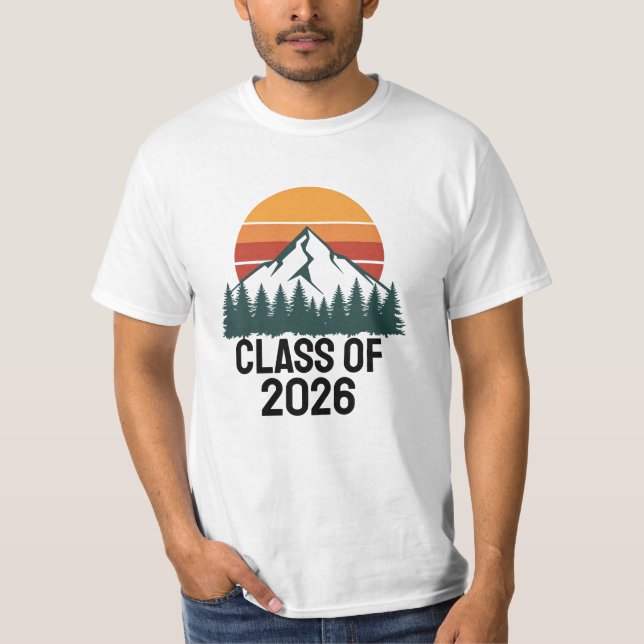 T-shirt Aventure Rétro Montagne Pic  (Devant)