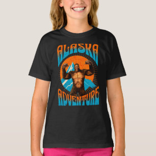 T-shirt Aventure rétro Sasquatch de montagne en Alaska