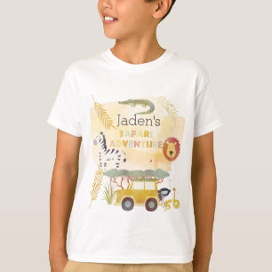 T-shirt Aventure Safari enfant fête d'anniversaire