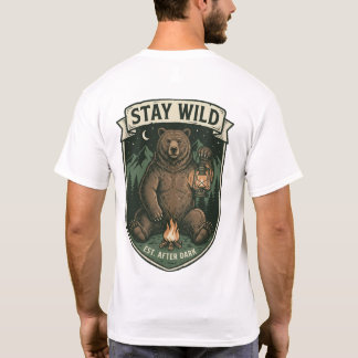 T-shirt Aventure sauvage de l'ours sauvage