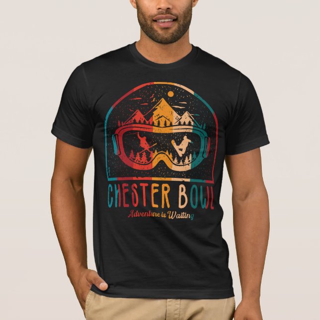 T-shirt Aventure Ski Chester Bowl Retro (Devant)
