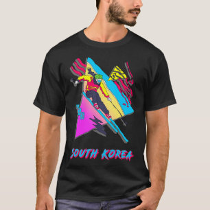 T-shirt Aventure Ski Colorée En Corée Du Sud