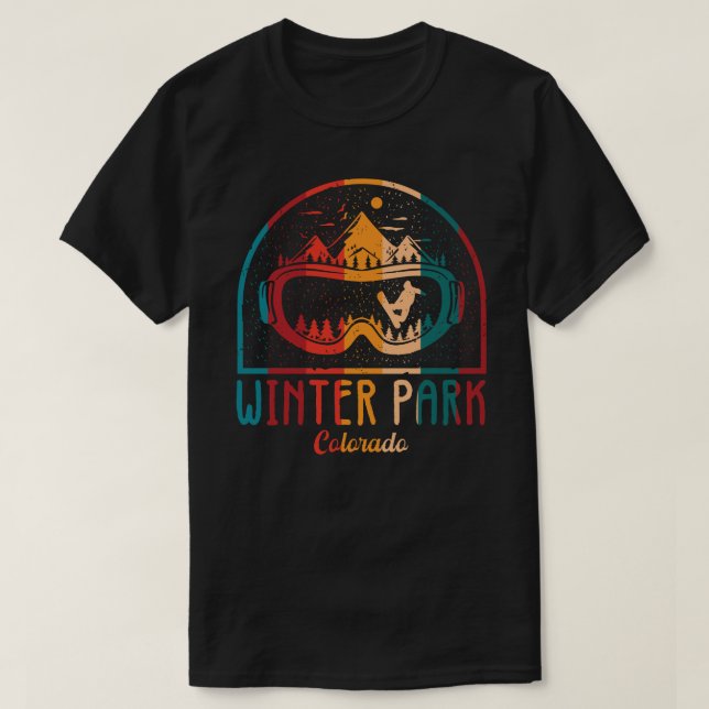 T-shirt Aventure Ski Park Retro (Design devant)