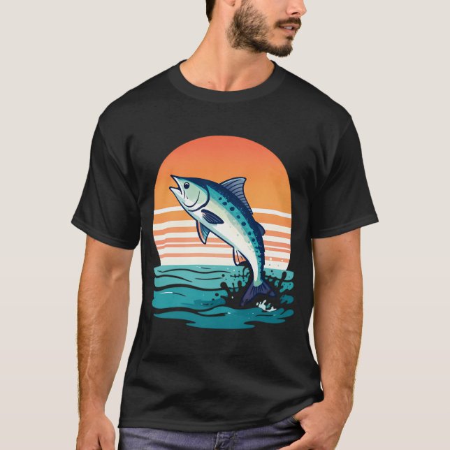 T-shirt Aventure Tarpon de Floride au coucher du soleil (Devant)