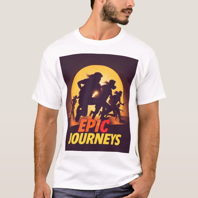 T-Shirt Aventure Voyages Épiques (Devant)