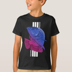 T-shirt Aventures aquatiques Pion pêche Crochet Magie Pois