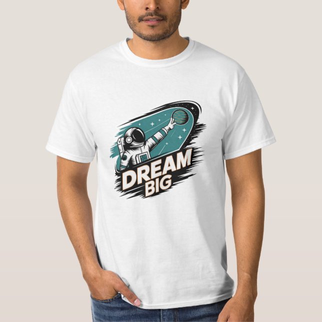T-shirt Aventures cosmiques avec graphisme astronaute (Devant)