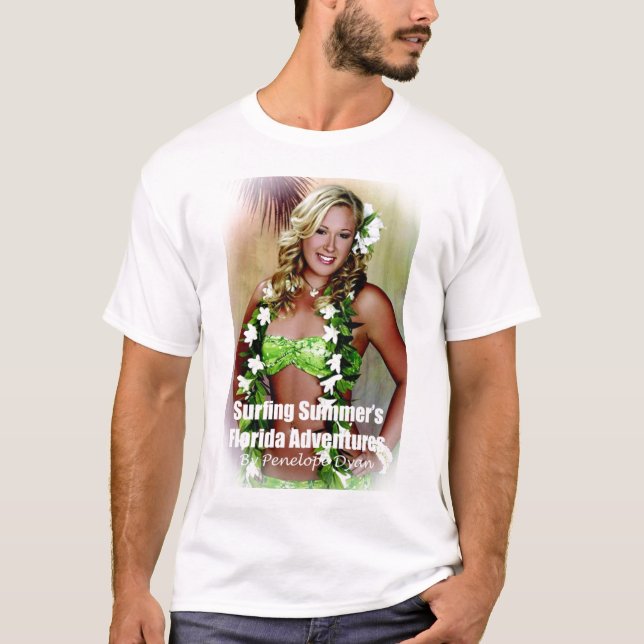T-shirt Aventures de la Floride de l'été surfant (Devant)