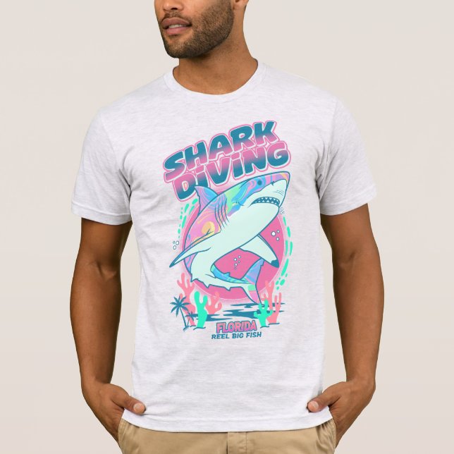 T-shirt Aventures de plongée aux requins des Keys de Flori (Devant)