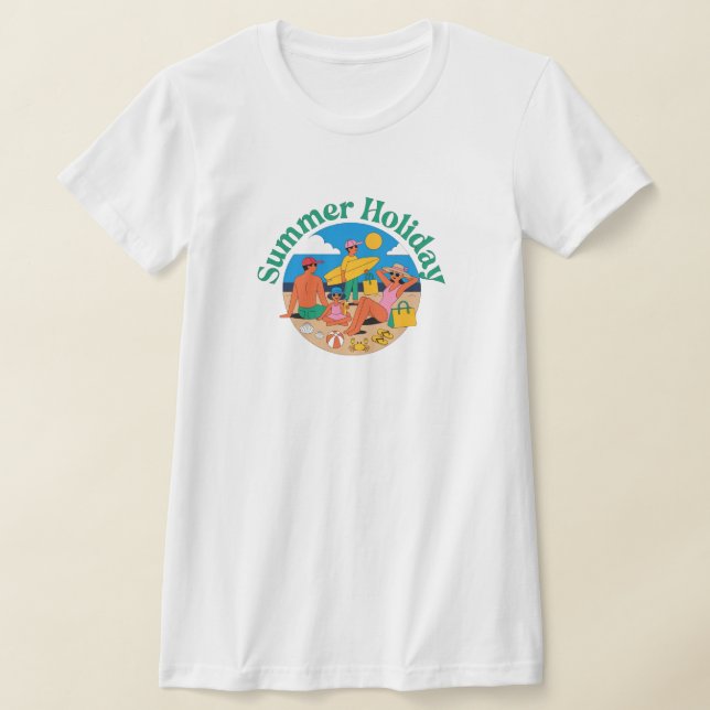T-shirt Aventures de vacances Vacances d'été (Poser)