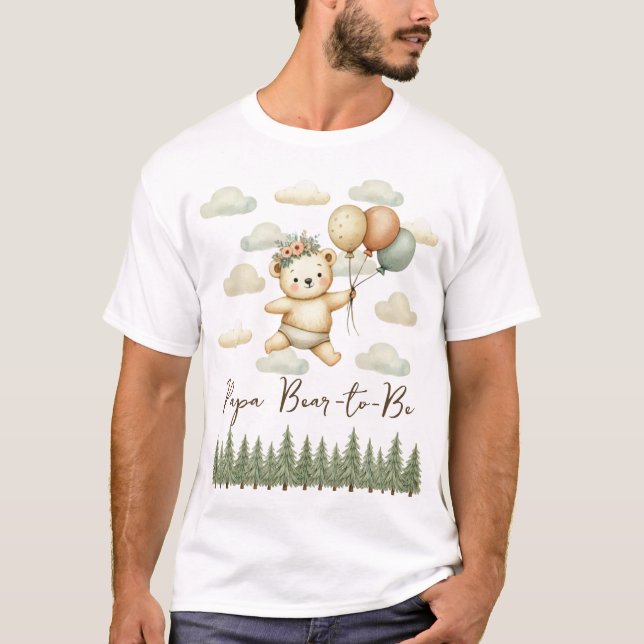 T-shirt Aventures d'ours flottantes Papa (Devant)