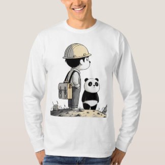 T-shirt Aventures du jeune ingénieur et de son panda