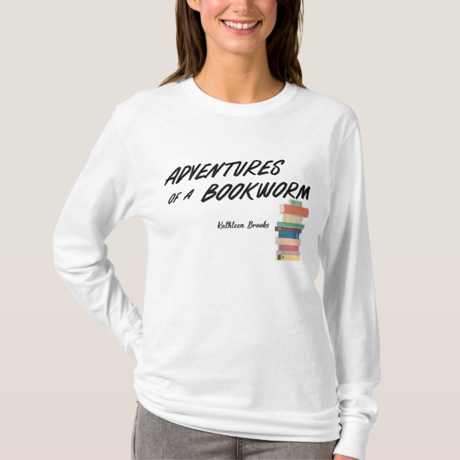 T-shirt Aventures d'un ver de livre (Devant)