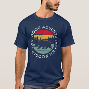 T-shirt Aventures en plein air Wisconsin