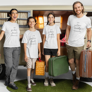 T-shirt Aventures familiales   Minimaliste moderne origina