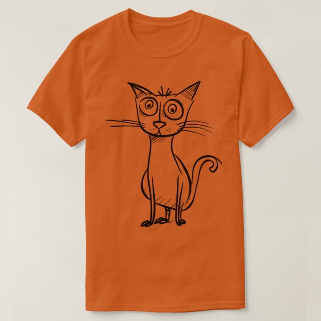 T-shirt Aventures fantasques d'un chat à linge bizarre (Design devant)