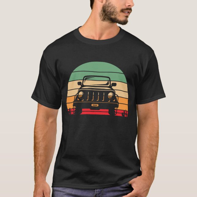 T-shirt Aventures hors route Jeep (Devant)