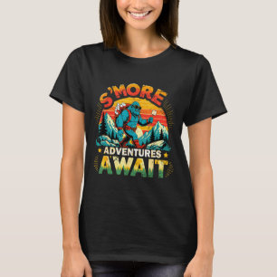 T-shirt aventures Smor attendent drôle bigfoot camping