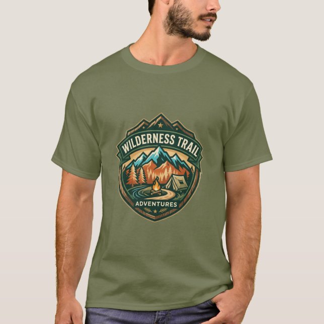 T-shirt Aventures sur le sentier sauvage (Devant)