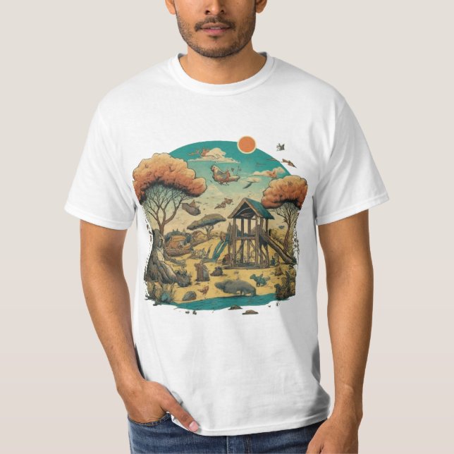 T-shirt Aventures Whimsical Playground (Devant)