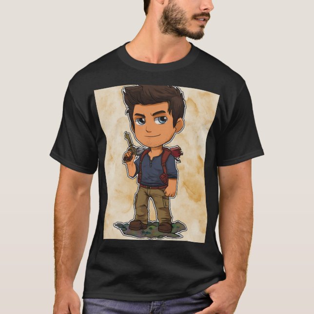 T-shirt Aventurier Chibi Chercheur de Trésors (Devant)