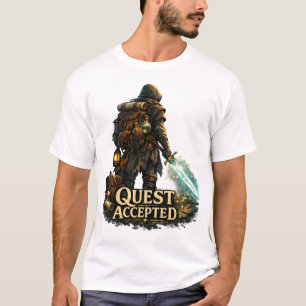 T-shirt Aventurier de Fantaisie Quête Acceptée