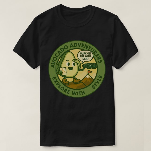 T-shirt Aventuriers à l'avocat Explorer avec Style (Design devant)