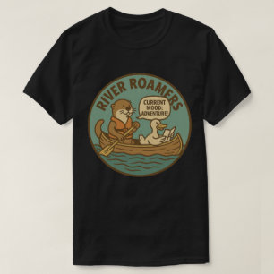 T-shirt Aventuriers de la Rivière Humeur Actuelle Canoë