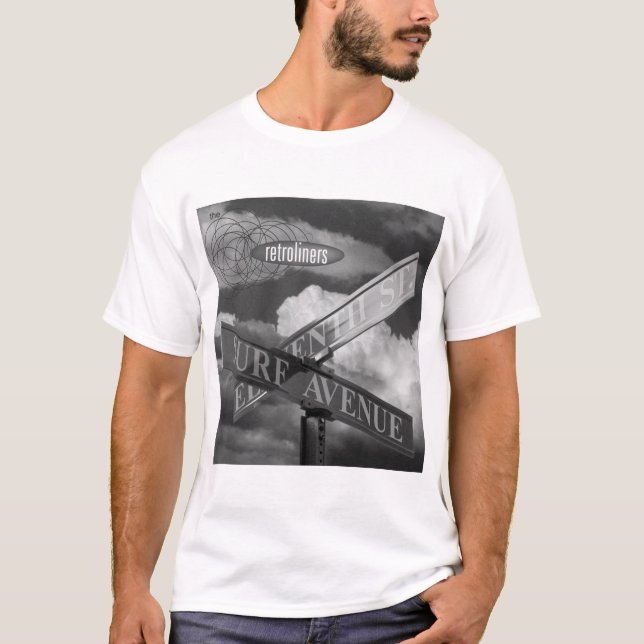 T-shirt Avenue de surf - chemise blanche (Devant)